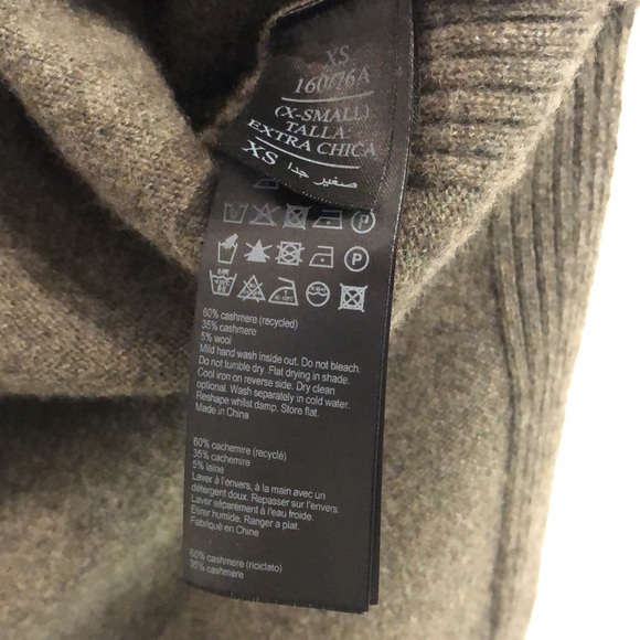 AllSaints Tara Military Green Cashmere Blend Sweater - Picture 8 of 12